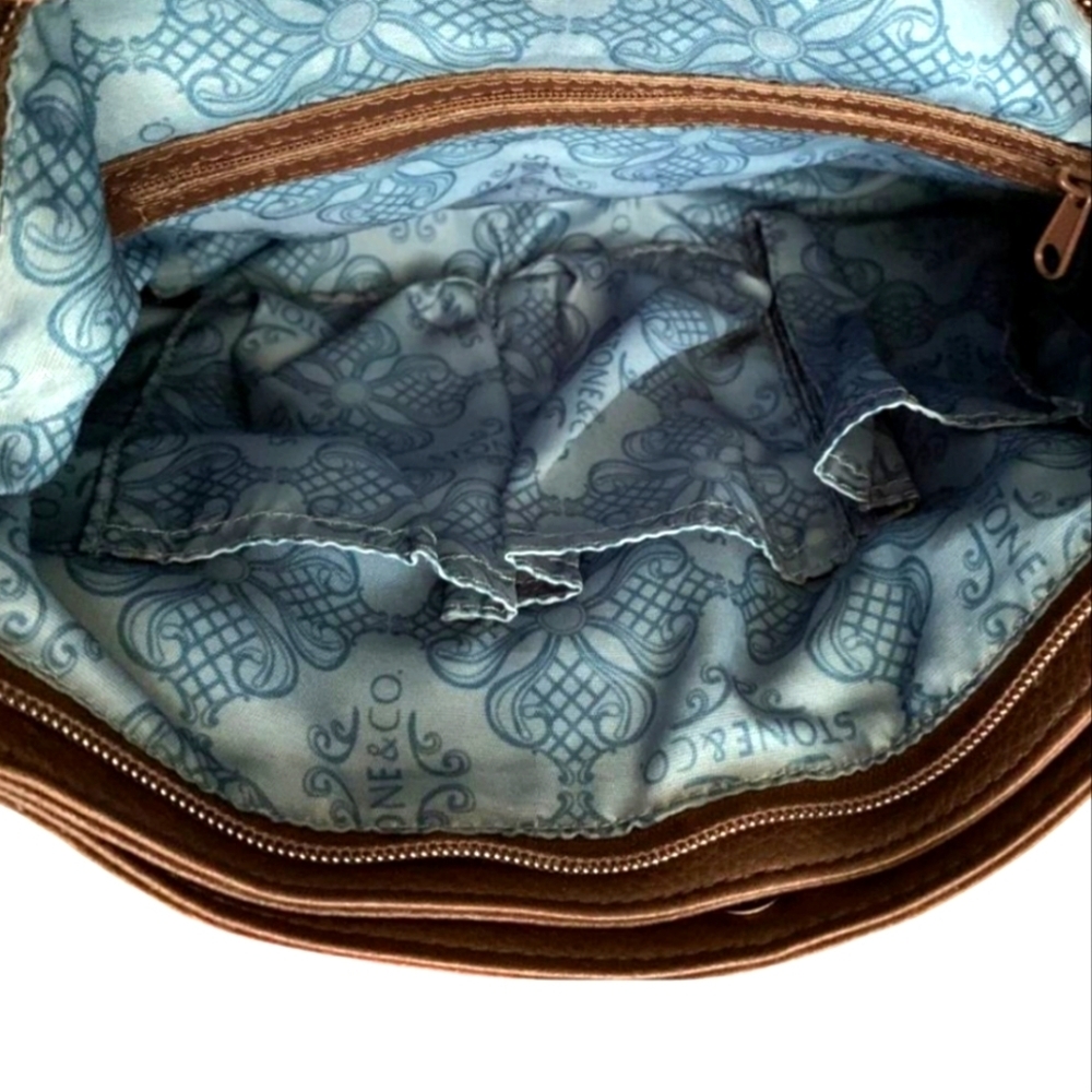 Stone & Co. Leather Shoulder Bag w/Front Pouches - Picture 10 of 10